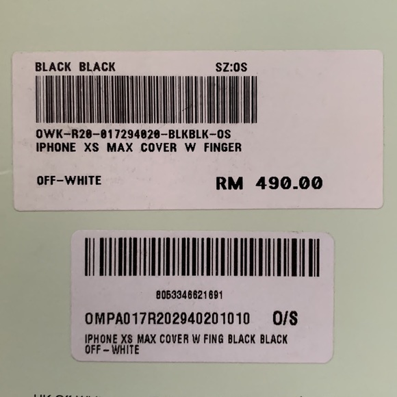 OFF-WHITE IPHONE XS MAX FINGER GRIP COVER CASE WITH LOGO - Picture 8 of 8